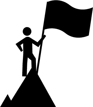 Success Summit Flag Bearer PNG image with transparent background