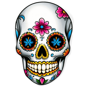 Sugar Skull Tattoo PNG   05042024 PNG image with transparent background