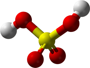 Key Difference Between Muriatic And Sulfuric Acid - Sulfuric Acid Ball And Stick Model, HD Png Download PNG image with transparent background