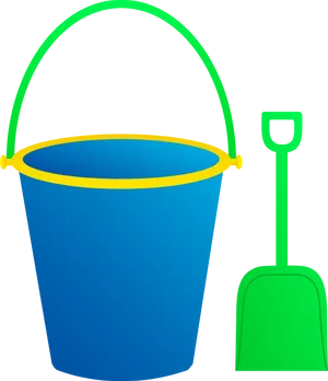 Summer Beach Bucketand Shovel Clipart PNG Image