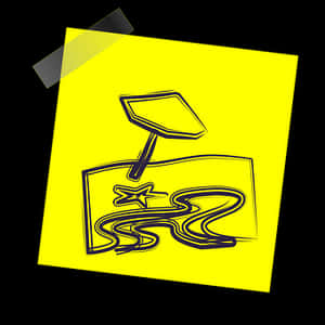 Summer Beach Doodleon Postit Note PNG image with transparent background