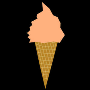 Summer Treat Ice Cream Cone PNG image with transparent background