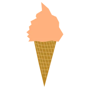 Summer Treat Ice Cream Cone PNG Image