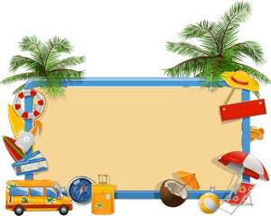 Image Transparent Stock Etiquette Scrap Png Pancarte - Vacation Border Clip Art, Png Download PNG image with transparent background