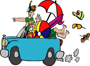 Excited, Trip, Summer, Vacation, Road Trip, Packed, - Vacation Clip Art Png, Transparent Png PNG image with transparent background