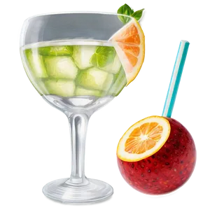 Summer Vibes Cocktail Png 06252024 PNG Image