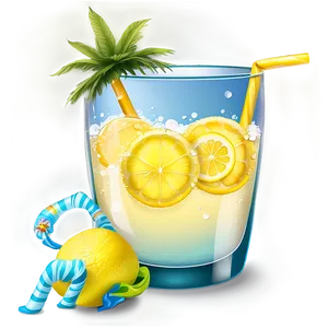 Summer Vibes Lemonade Png 06252024 PNG Image