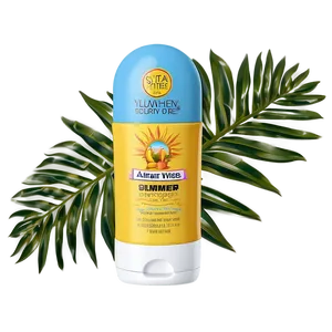 Summer Vibes Sunscreen Png Wea68 PNG Image