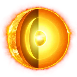 Sun_ Cross_ Section_ Illustration PNG Image