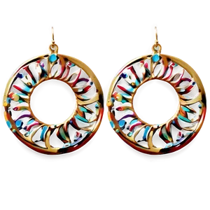 Sun Hoop Earring Png Vkx54 PNG Image