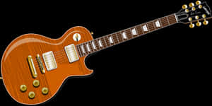 Sunburst Electric Guitar Illustration PNG with transparent background