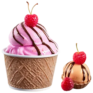 Sundae Ice Cream Cup Png Abo PNG Image