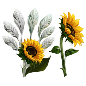 Sunflower Design Transparent PNG xve PNG