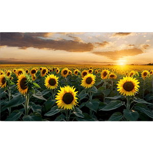 Sunflower Field Sunrise PNG 54 PNG