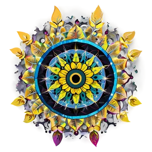 Sunflower Sacred Geometry Png Jws PNG Image