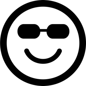 Sunglasses Emoji Graphic PNG Image