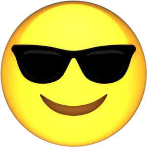 Sunglasses Emoji Smiling Face.png PNG Image