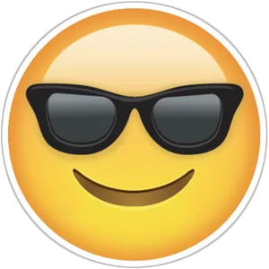 Sunglasses Smiley Emoji.png PNG Image