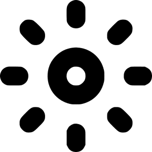Sunlight Icon Graphic PNG image with transparent background