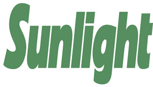 Sunlight Logo Green Text PNG image with transparent background