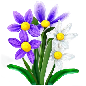 Sunlit Spring Flower Png Vkm79 PNG Image