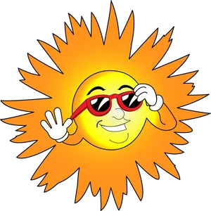 Sunny_ Character_ Wearing_ Sunglasses PNG Image