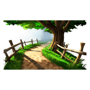 Sunny Forest Pathway PNG fws PNG
