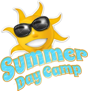 Sunny Summer Day Camp Logo PNG Image