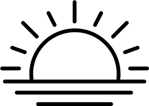 Sunrise Clipart Black And White, HD Png Download PNG with transparent background