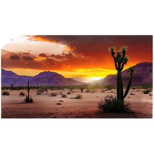 Sunrise Over the Desert PNG qxw PNG