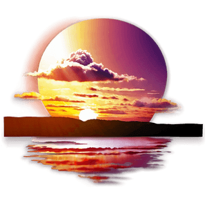 Sunrise Reflection PNG 5 PNG
