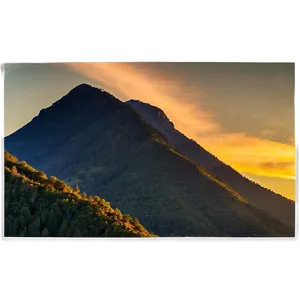 Sunset Over Mountain Png Hbp PNG Image