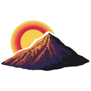 Sunset Over Mountain PNG sfb PNG image with transparent background