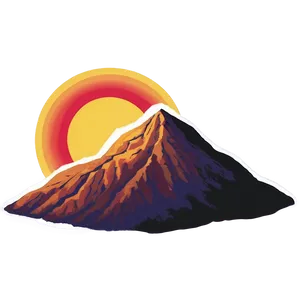 Sunset Over Mountain Png Sfb PNG Image