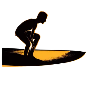 Sunset Surfer Silhouette Png Qvw PNG Image