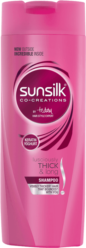 Sunsilk Lusciously Thick And Long Shampoo, HD Png Download PNG image with transparent background