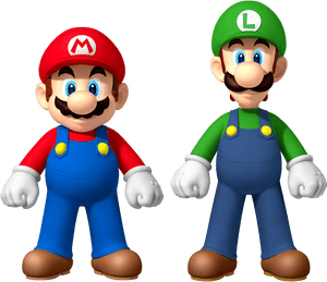 Mario Luigi 10 Most Popular Cartoon Characters With - Mario And Luigi Png, Transparent Png PNG image with transparent background