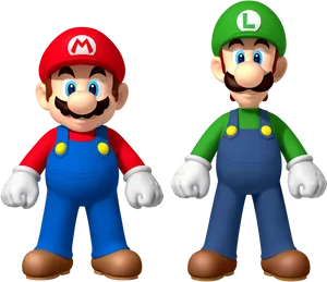 Super_ Mario_and_ Luigi_3 D_ Models PNG Image