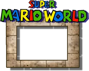 Super Mario World Frame Design PNG Image