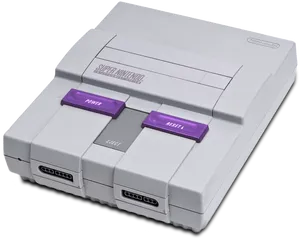 Super Nintendo Console PNG Image