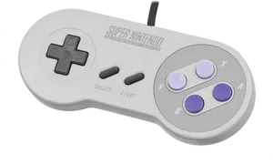 Super Nintendo Controller Classic PNG Image