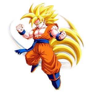 Super Saiyan 3 Goku In Flight Png 06252024 PNG Image