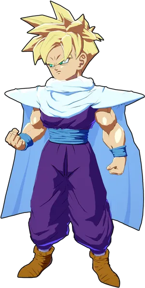 Super_ Saiyan_ Anime_ Character PNG Image