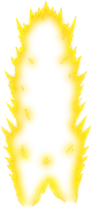 Super Saiyan Aura Illustration PNG Image