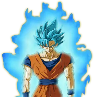 Super Saiyan Blue Aura PNG Image