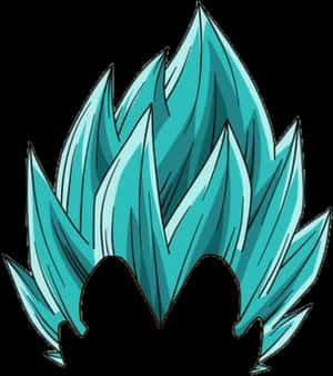 Super Saiyan Blue Vegeta Hair Illustration PNG image with transparent background