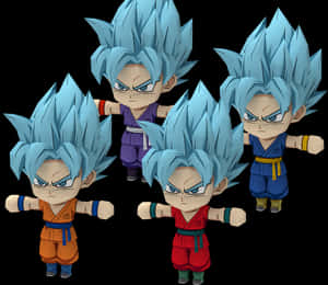 Super Saiyan Blue Vegeta Variants PNG image with transparent background