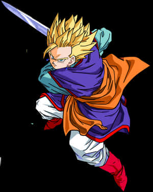 Transparent Gohan Png - Super Saiyan Gohan With Z Sword, Png Download PNG