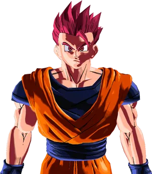 Super Saiyan Gohan Intense Stance PNG Image