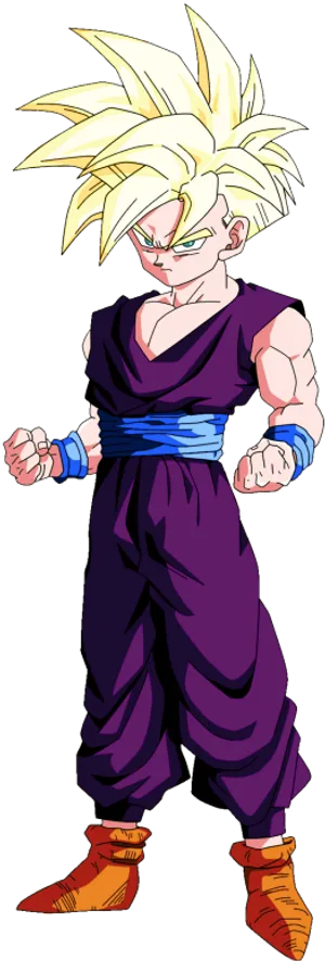 Super Saiyan Gohan Standing PNG Image